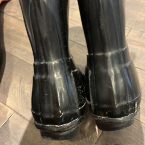 Hunter Original Gloss Tall Rain Boots with Fleece Liners - Picture 8 of 11